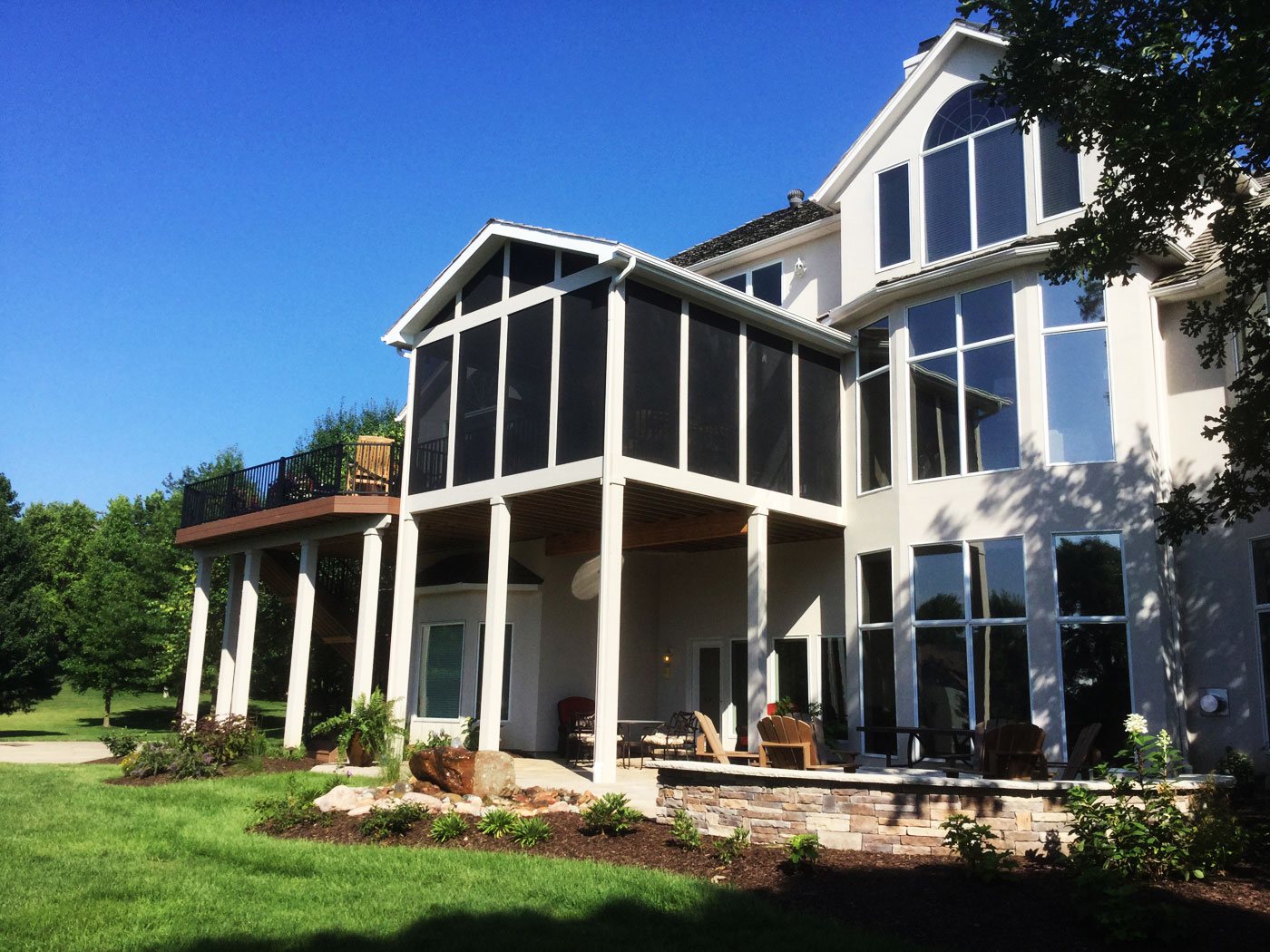 Screen porch addition.